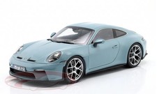 New Porsche 911 (992) S/T year 2023 Meissen blue 1:12 Norev Diecast Model Car