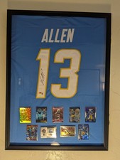 Keenan Allen Framed Autographed Chargers Jersey W Cards! NFL Beckett Witnessed