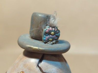 Vintage Clay Humpty Dumpty Handmade Signed 4