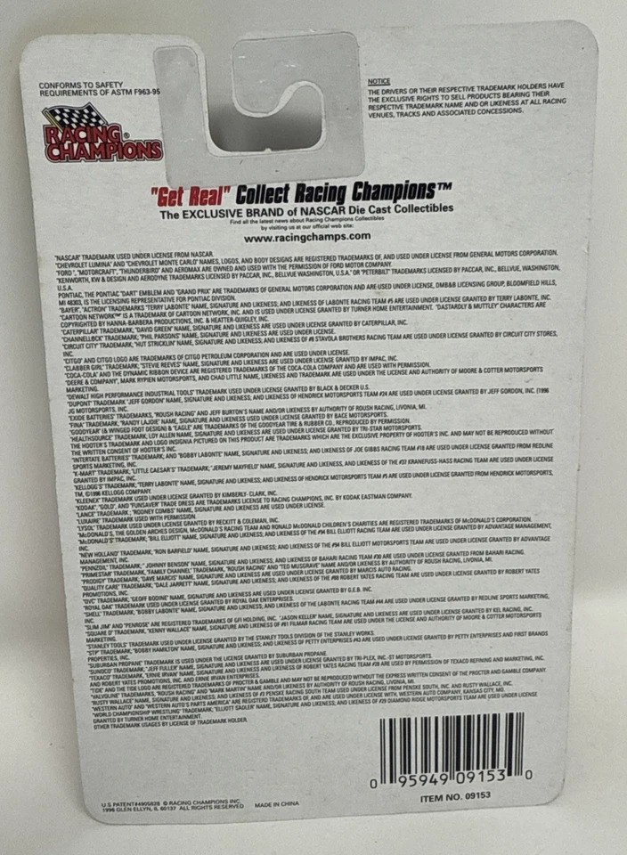 Racing Champions NASCAR 1997 edición de vista previa escala 1:144 Johnny Benson #30 Foto 2 de 2