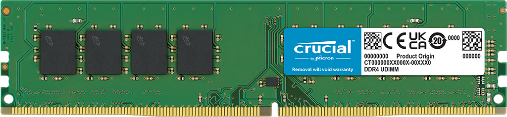 Crucial 16GB DDR4 3200 MHz CL22 RAM Module (CT16G4DFRA32A) for
