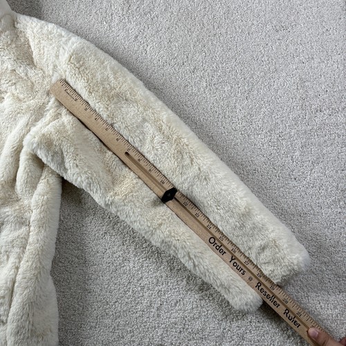 Patagonia Lunar Frost Jacket Girls' Size XL (14) Ivory Cream 68595 Fleece Zip - Picture 15 of 18