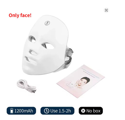 7 Color LED Face Mask Light Therapy Photon Skin Rejuvenation Beauty Device