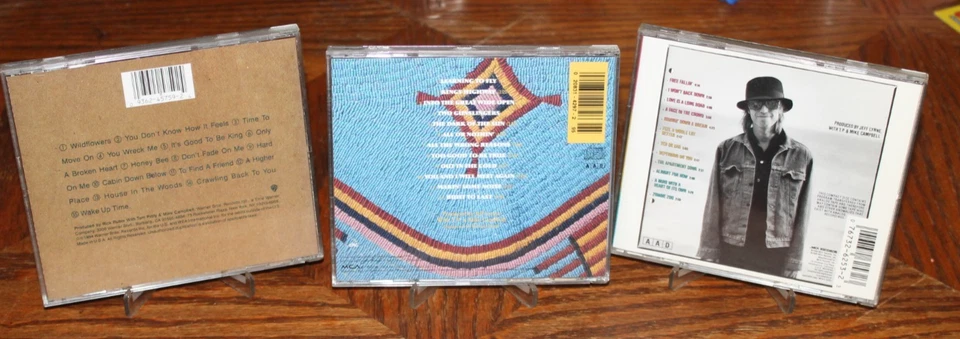 Tom Petty CD lot of 3 Rock Classic Heartbreakers Full Moon Fever Wildflowers Foto 2 de 2