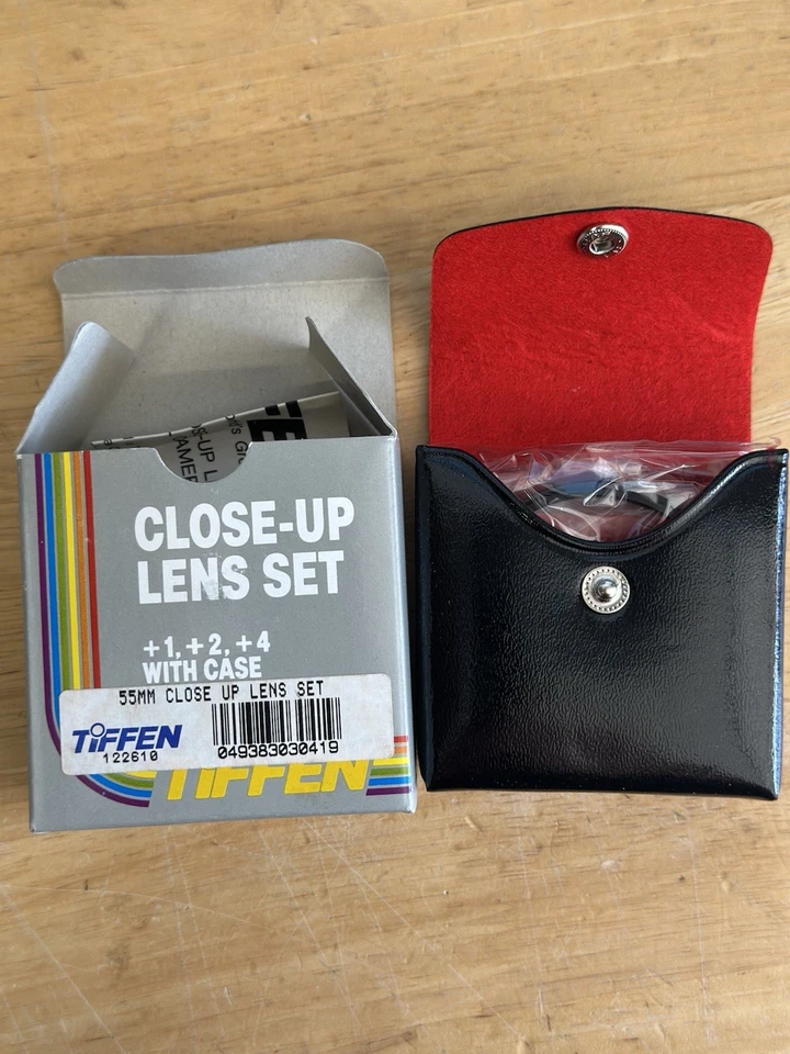 55mm Tiffen  Close-Up Diopter Set +1, +2, +4 with Storage Case  - NEW! - Image 2 of 2