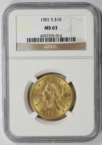 1901-S Liberty Head Eagle Gold $10 MS 63 NGC
