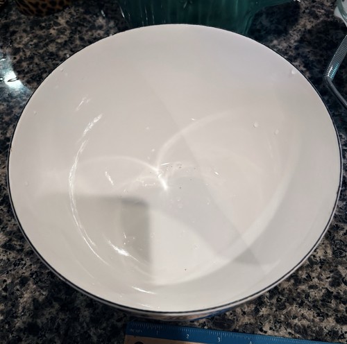 VTG MCM Kaj Franck Finland Finel Arabia Mushrooms Enamel Mixing Bowl 8”x5.5” - Picture 3 of 5