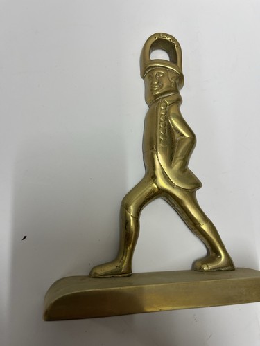 Vintage Brass Hessian Soldier Virginia Metalcrafters Door Stopper Ca. 1930