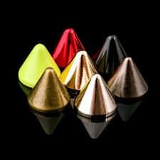 DIY 9.5-15mm Punk Studs Cone Spikes Rivets Decorative Rivets for Bags Leather