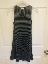 Madewell Women’s Sleeveless Pullover Dress Size XXS Navy Striped Exc Cond