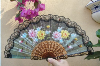 ORIGINAL  spanischer  FLAMENCO  SPITZEN   Fächer   Nr.650 - 8j  ++++++++++++++++