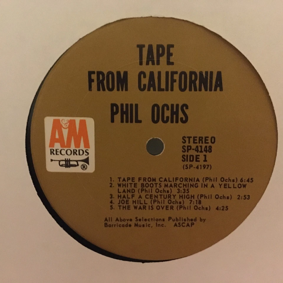 Vinyl Record LP Phil Ochs Tape from California Foto 3 de 4