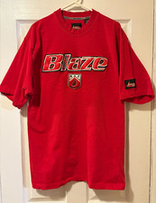 Vintage Johnny Blaze METHOD MAN Wu-Tang NYC Mens XL Red 22 Chest 31 Length Shirt