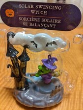 Figurine sorcière balançoire solaire Halloween neuve