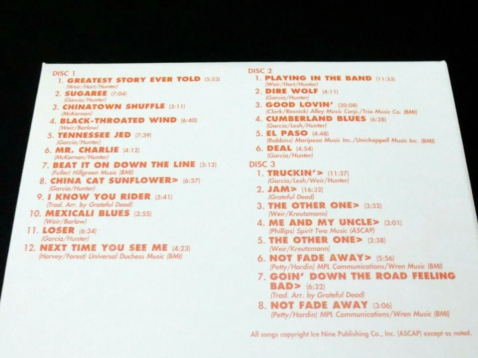 Grateful Dead Europe '72 Denmark Aarhus Stakladen U. DNK 4/16/72 4/16/1972 3 CD - Image 4 of 4