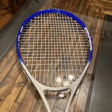 Tennis Sport Racquet Traveling Case. White / Blue Oversized Fast Tempo
