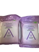 Almay Makeup Remover Cleansing Towelettes Wipes 25 Ct Package Differece 2pack