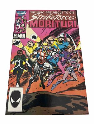 Strikeforce: Morituri (1986 series) #3 in VF/NM condition. Marvel comics (box1)