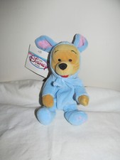 Vintage Disney Store Mini Bean Bag Easter Bunny Pooh 8" NOS