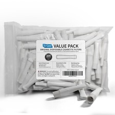 TarGard Original Cigarette Filter - White Color - 100 Count Bulk Bag
