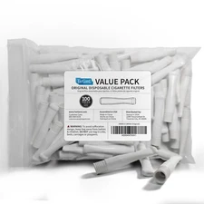 TarGard Original Cigarette Filter - White Color - 100 Count Bulk Bag