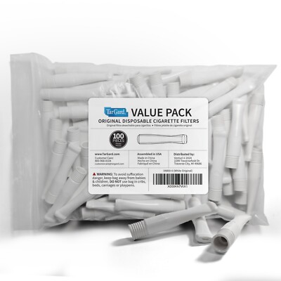 cigarette filters ebay TarGard Original Cigarette Filter - White Color - 100 Count Bulk Bag