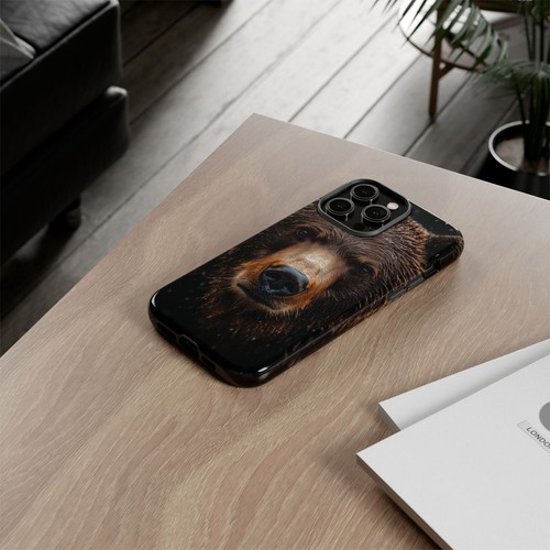 Brown Grizzly Bear Rain - Phone Ink Cover Case for iPhone, Galaxy, Pixel - 第 89/281 張圖片