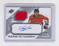 23/24 UD SPX Washington Capitals Vincent Iorio Auto/Jersey Rookie #VI Ltd #/375