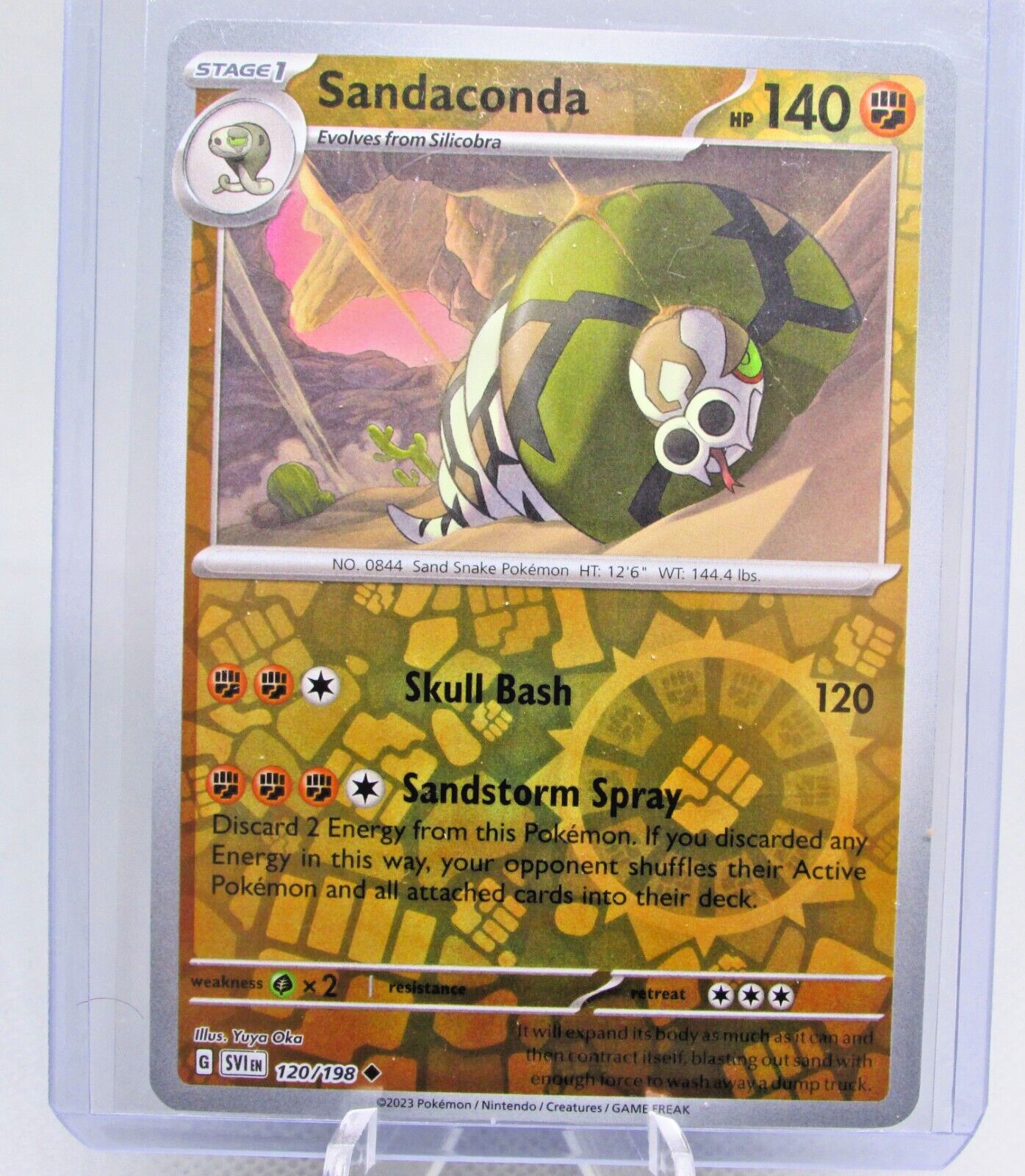 Pokemon TCG Scarlet & Violet Base Set Sandaconda 120/198 Reverse Holo