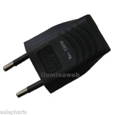 Clavija enchufe 2 polos Negra 10A Aerea salida Recta del cable | eBay