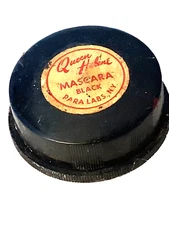 🔴 1950s Queen Helene Cake Mascara POT  Para Labs NY Cosmetic Vintage 💋RARE !