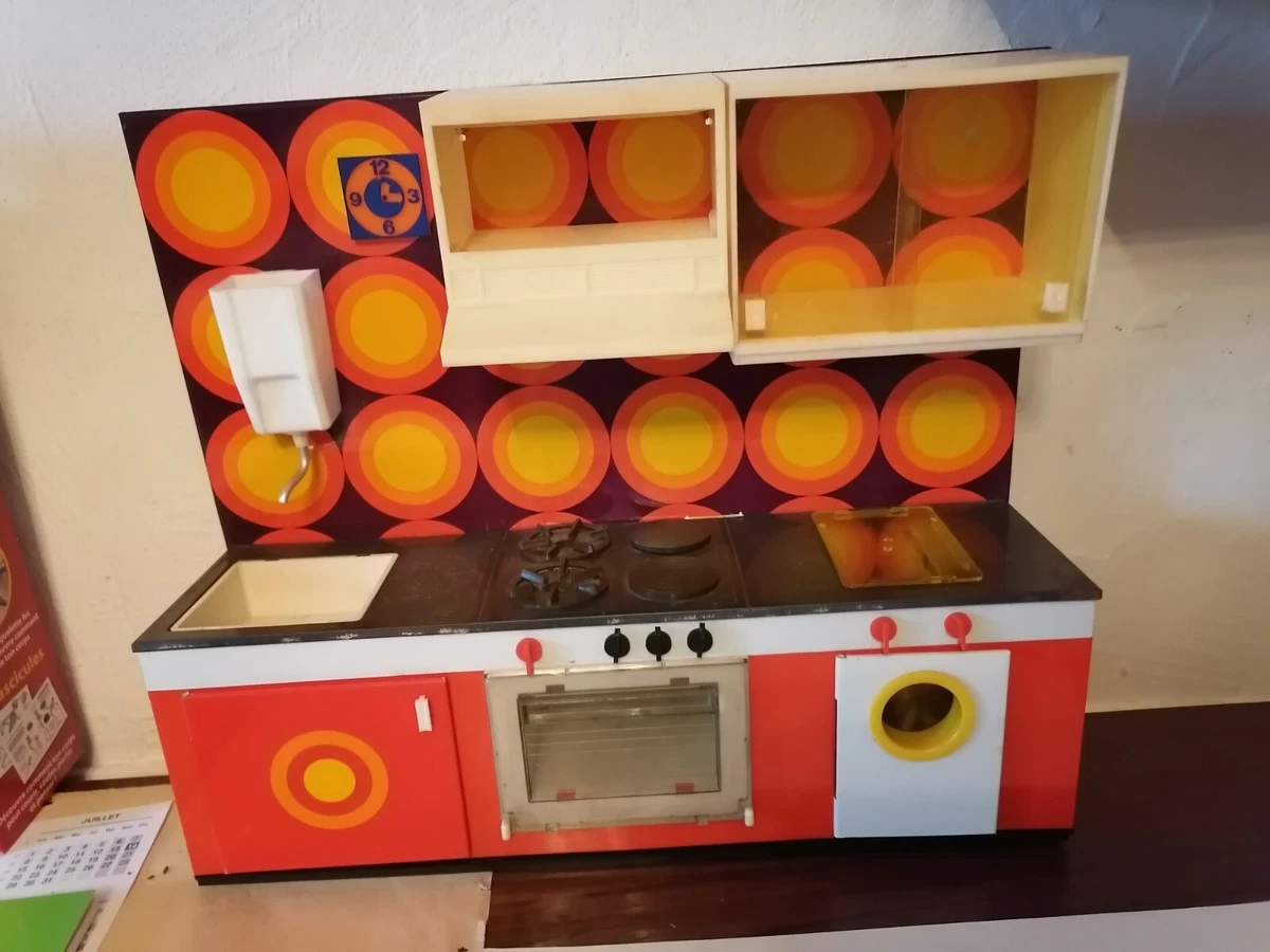 Eastocos Modèle De Jouet 1:12-Ensemble De Meubles De Cuisine Pour M De Poupee Evier Cuisiniere Armoire Table Et Tabo Amz B0c