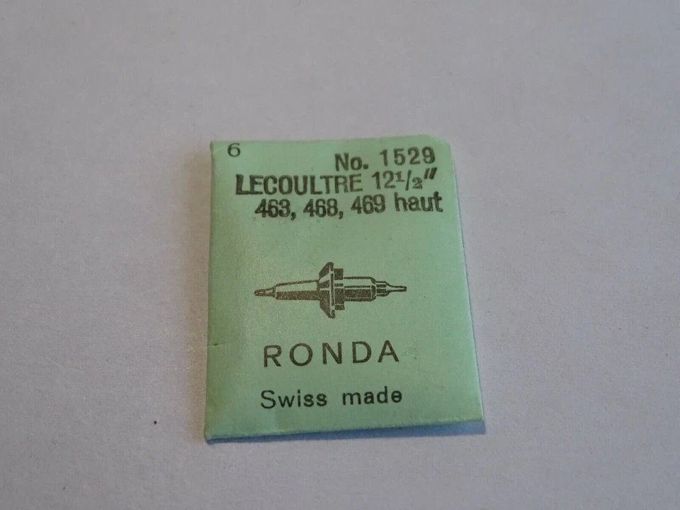 RONDA PIECE HORLOGERIE 1 AXE DE BALANCIER POUR LECOULTRE 12 1/2" 463 468 469 HAUT