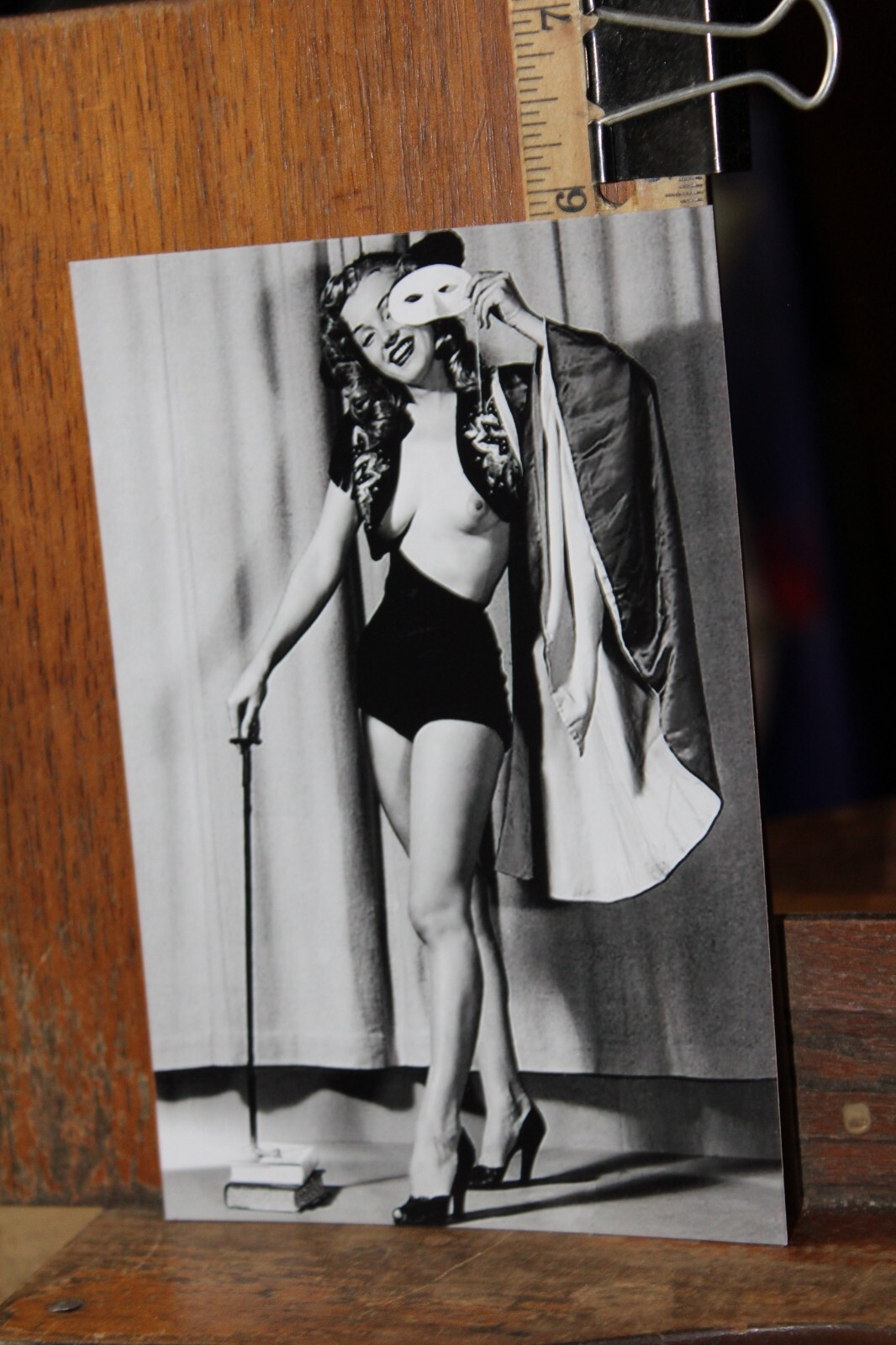 Real Photo 4x6 Glossy Pin Up Marilyn Monroe Topless Nude Reproduction