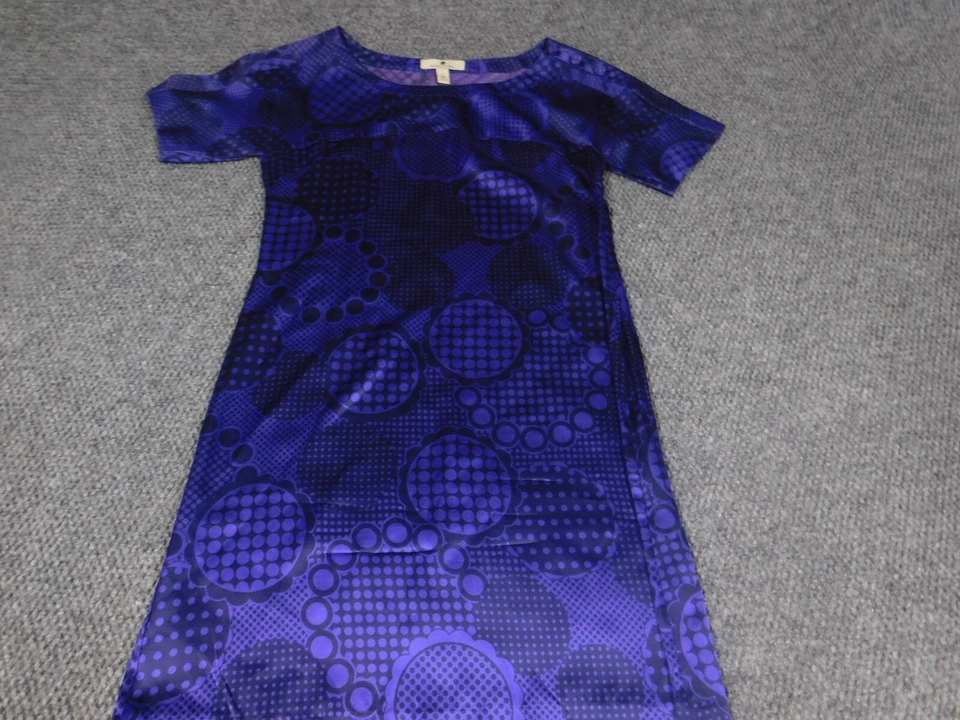 Vestido Banana Republic 2 Púrpura Línea A Mujer Jersey Seda Foto 2 de 4