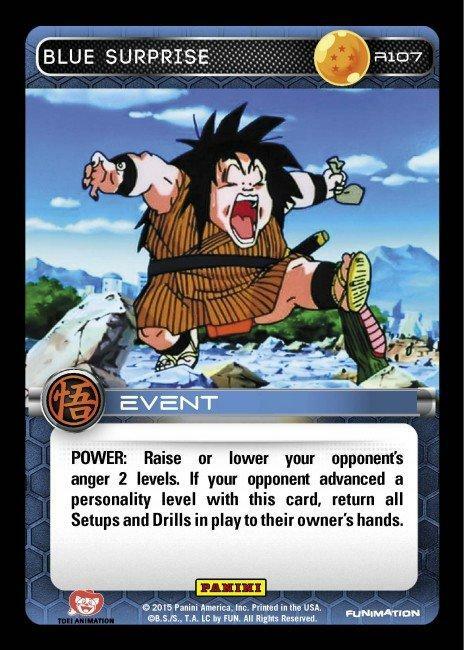 DBZ Dragon Ball Z TCG Card Panini Movie Collection R107 Blue