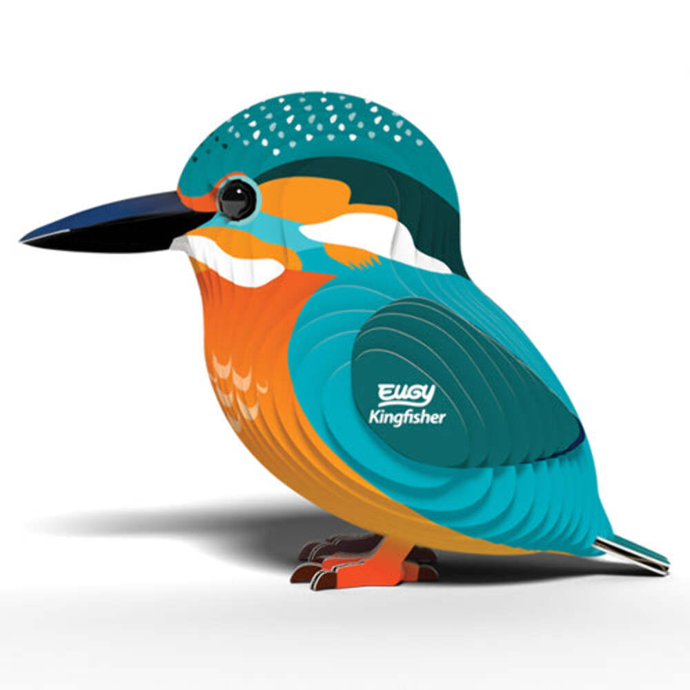 EUGY Kingfisher 3D Model Kit Educational STEM Toy Bird Gift Age 6+