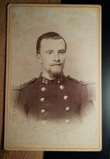 Soldat mit Bart in Uniform Knöpfe - Regiment 26 / KAB Frankreich ? ca. 1870er J.
