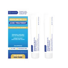 WELMATE Adapalene Gel 0.1% Acne Treatment 1.6oz 2pk Exp 3/27 (Generic Differin)