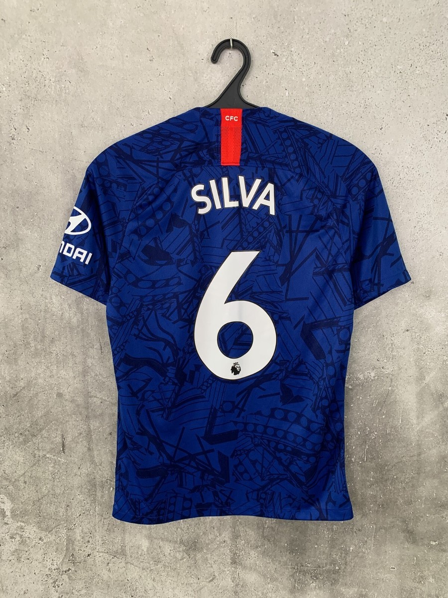 CHELSEA 2019 2020 HOME FOOTBALL SHIRT #6 THIAGO SILVA NIKE JERSEY