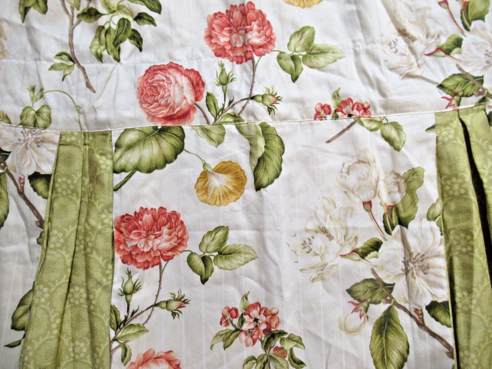 Williamsburg Роза цветочный Peekaboo с подкладкой балдахин 49 «X 21» зеленый ржавчины желтый изящный - Изображение 3 из 4