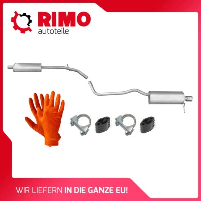 für Dacia Duster 1.6i 16V 2WD (2010-2018) Mittel+Endschalldämpfer Auspuffanlage