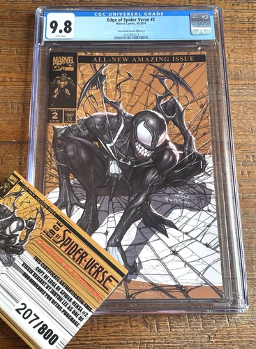 EDGE OF SPIDER-VERSE #2 CGC 9.8 INHYUK LEE GOLD VARIANT SPOOKY-MAN SPIDER-MAN 1