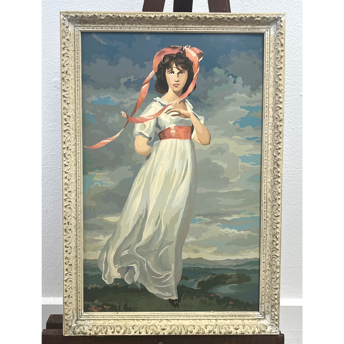 Vintage Paint by Number Portrait - Reproduction of Pinkie by