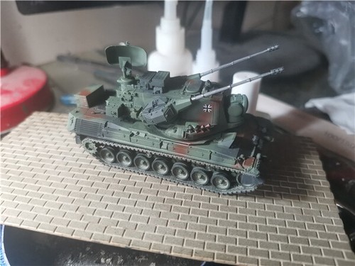 Homemade 1/72 Cheetah Double-barrelled Self-propelled Anti-aircraft Tank Model - Picture 4 of 4