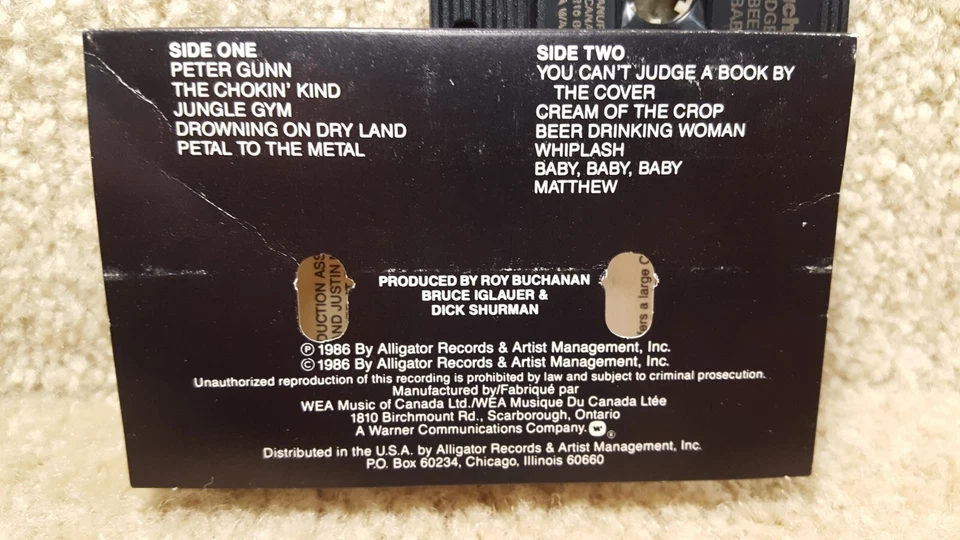 Винтажная кассета Roy Buchanan Dancing On The Edge 1987 Alligator Records - Изображение 3 из 4