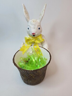 Easter Bunny candy dish/planter/egg holder -3D printed and hand painted