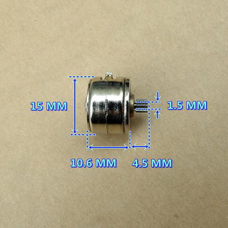 KmoNo SRM1509 Micro 15mm Full Metal Gear Stepper Motor 2