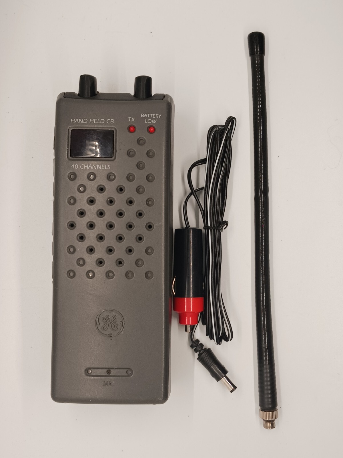 GE 40 Channel Handheld CB Radio 35980A General Electric Gray