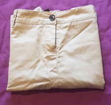Mango Denim M UK 10 EU 38 Beige Denim Button  Short Skirt W30 L16 Cotton D722